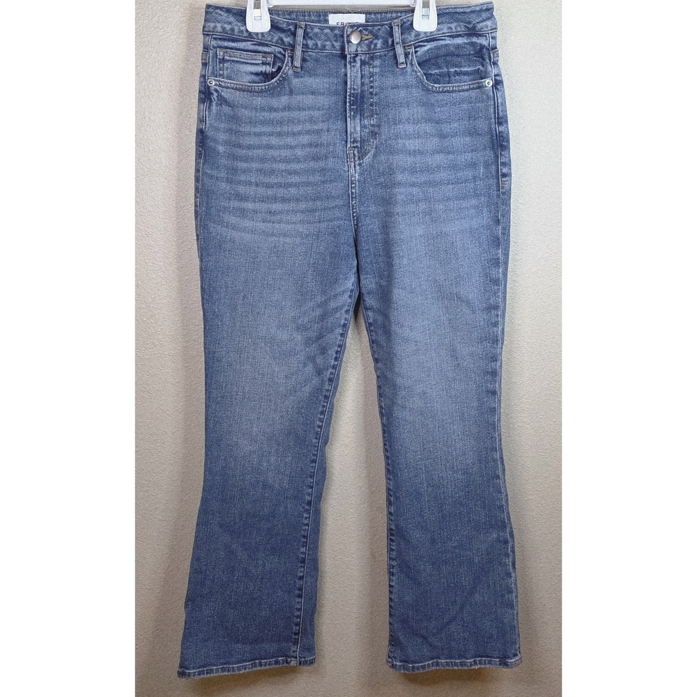 Frame Denim Women's Jeans Size 29 Blue Bixby High Rise Crop Mini Bootcut
